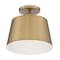 Nuvo Fixture, Semi Flush, 1-Lght, Incandescent, 100W, 120V, A19, Medium Bse, Weight: 6.62 60/7322 - alternate 4